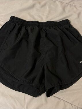 Nike Women’s Black Athletic Running Shorts with Swoosh